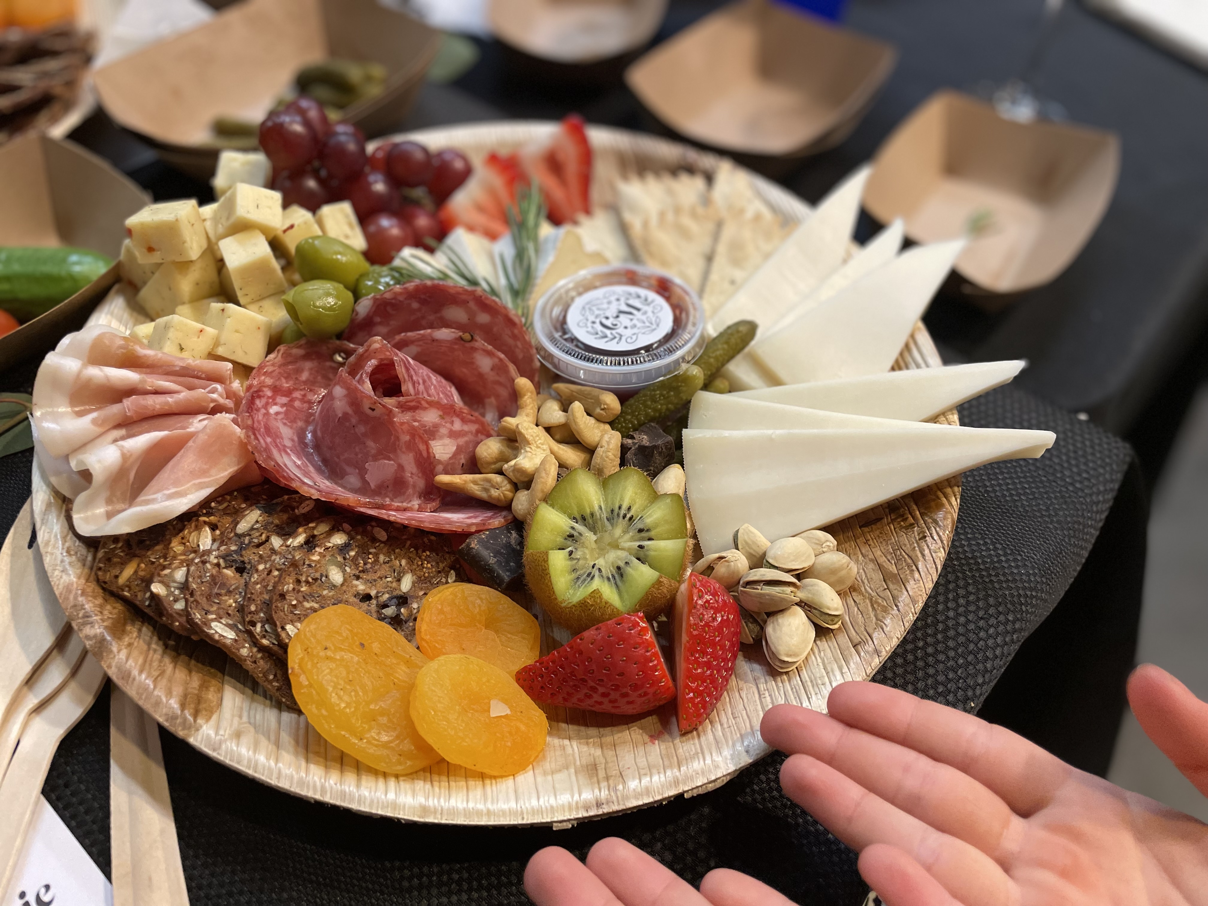 Example charcuterie plate by Leila